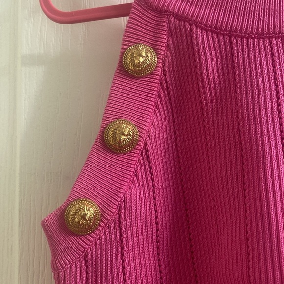 Honey - Lion Head - Gold Button Knit Cami - Picture 2 of 3